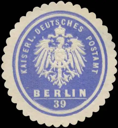 K. Deutsches Postamt Berlin 39