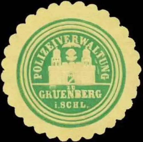 Polizeiverwaltung GrÃ¼nberg in Schlesien