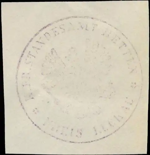 K.Pr. Standesamt Betten Kreis Luckau/Lausitz