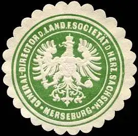 General-Director der Landes Feuer SocietÃ¤t des Herzogtum Sachsen - Merseburg