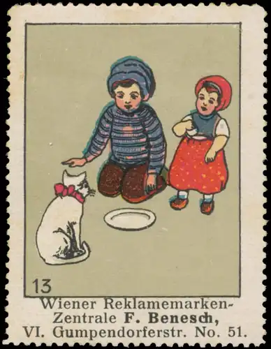 Kinder fÃ¼ttern Katze