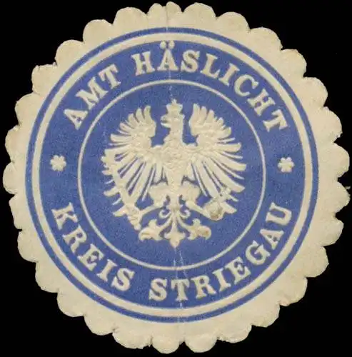 Amt HÃ¤slicht Kreis Striegau/Schlesien