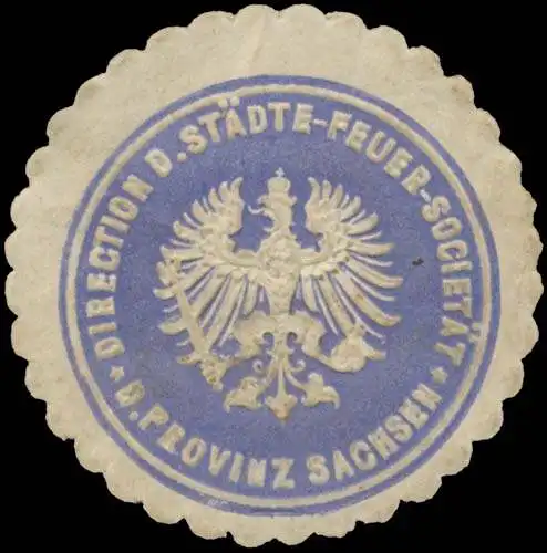Direction der StÃ¤dte-FeuersozietÃ¤t der Provinz Sachsen