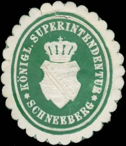 K. Superintendentur Schneeberg