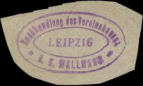 Buchhandlung des Vereinshauses H.G. Wallmann