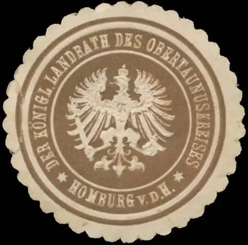 Der K. Landath des Obertaunuskreises Homburg v.d. H