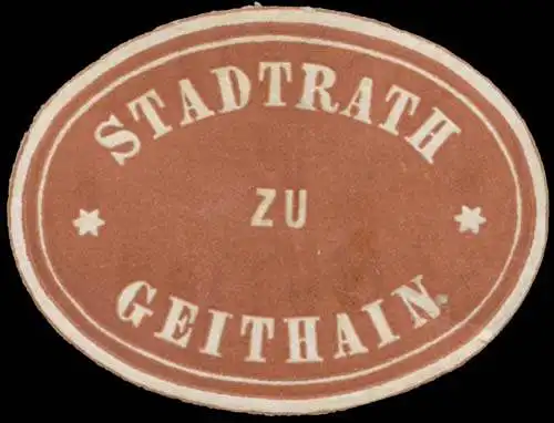 Stadtrath zu Geithain