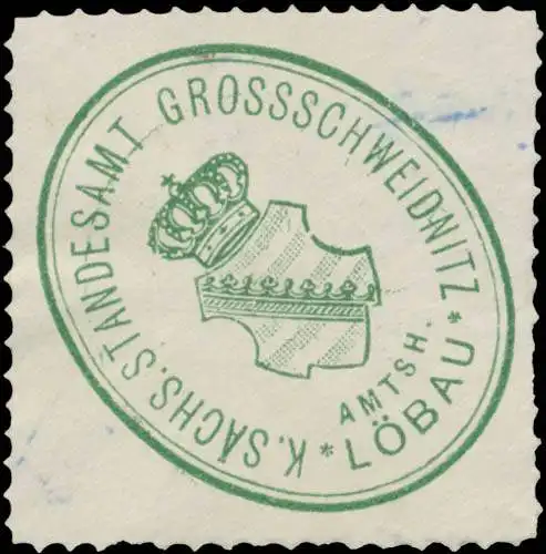 K.S. Standesamt GroÃschweidnitz Amtsh. LÃ¶bau