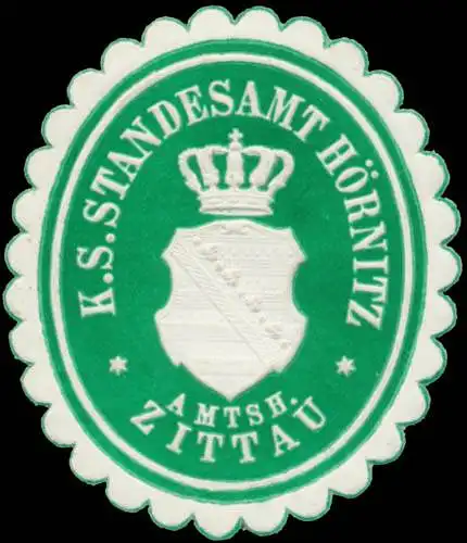 K.S. Standesamt HÃ¶rnitz Amtsh. Zittau