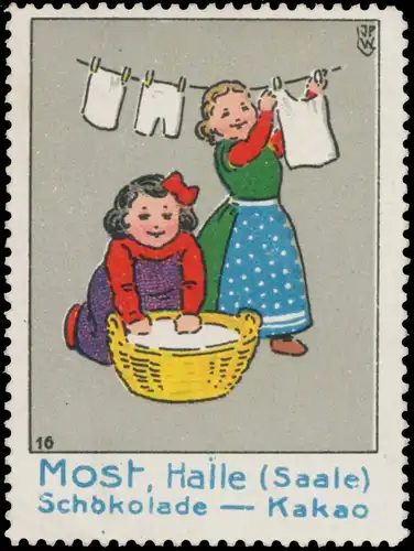 Kinder hÃ¤ngen WÃ¤sche auf