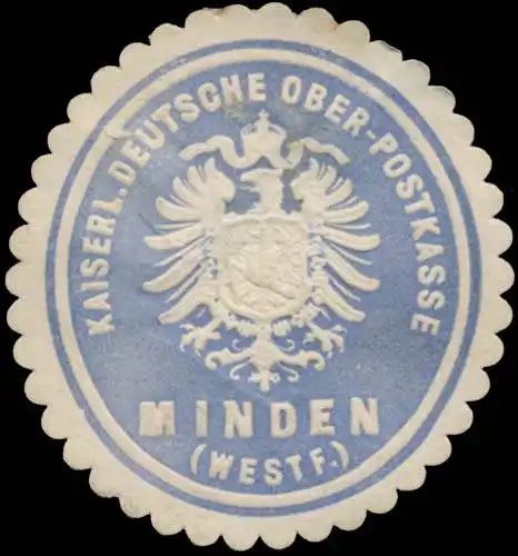K. Deutsche Ober-Postkasse Minden/Westfalen