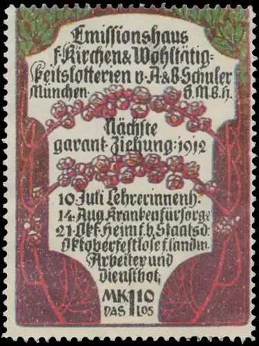 Emissionshaus fÃ¼r Kirchen & WohltÃ¤tigkeitslotterie