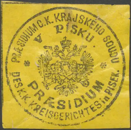 PrÃ¤sidium des K.K. Kreisgerichtes Pilsen