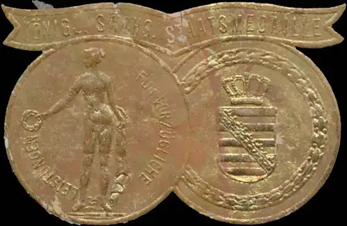 K. SÃ¤chs. Staatsmedaille - Goldene Medaille