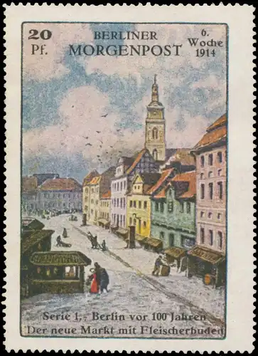 Der neue Markt mit Fleischerbuden