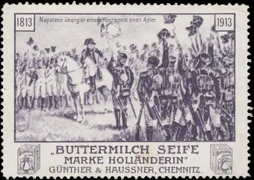 Napoleon Ã¼bergibt einem Regimente einen Adler