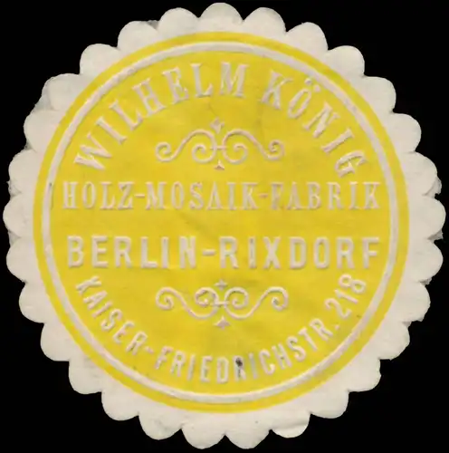 Holz-Mosaik-Fabrik Wilhelm KÃ¶nig