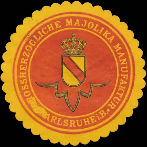 Grossherzogliche Majolika Manufaktur