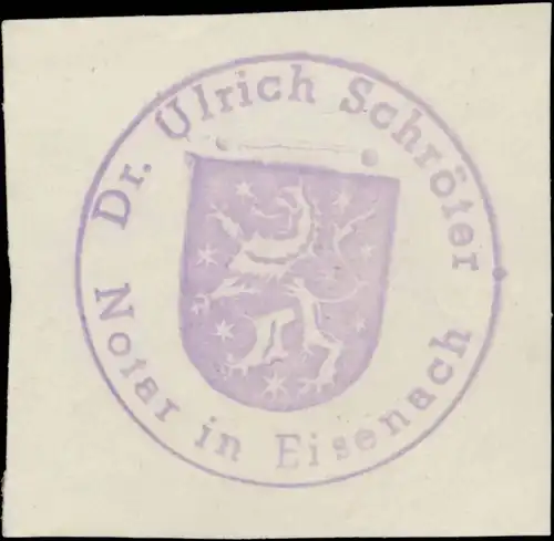 Dr. Ulrich SchrÃ¶ter Notar in Eisenach