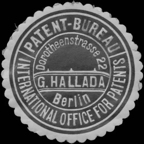 Patent-BÃ¼ro G. Hallada