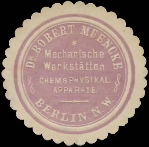 Mechanische WerkstÃ¤tten Dr. Robert Muencke