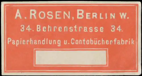 KontorbÃ¼cherfabrik A. Rosen