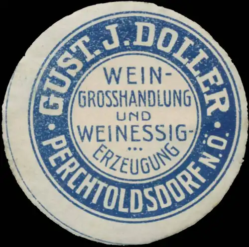 Wein-GroÃhandlung Gust. J. Doller
