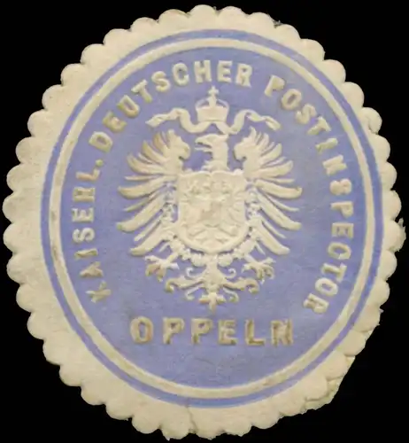 K. Deutscher Postinspector Oppeln