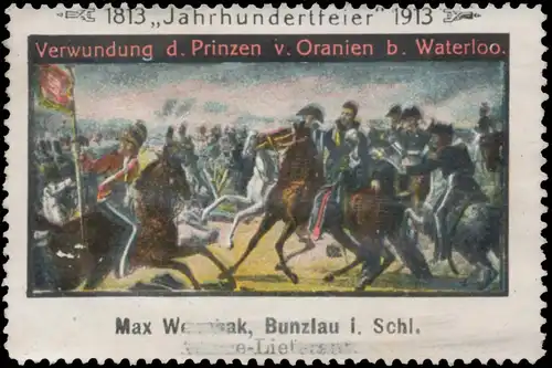 Verwundung des Prinzen von Oranien bei Waterloo