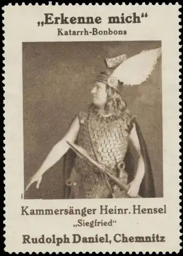 KammersÃ¤nger Heinrich Hensel in Siegfried (Richard Wagner)