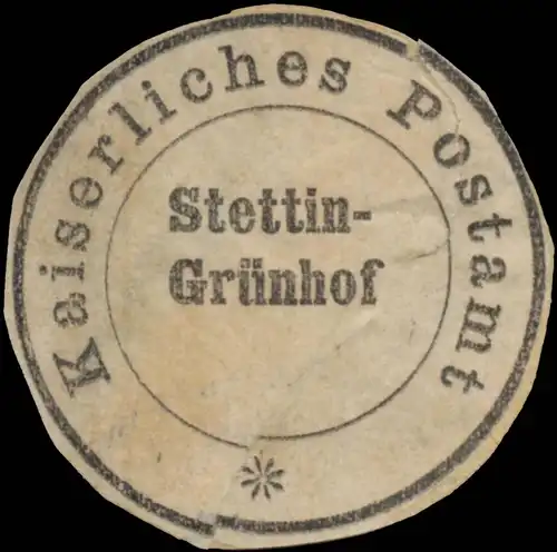 K. Postamt Stettin GrÃ¼nhof