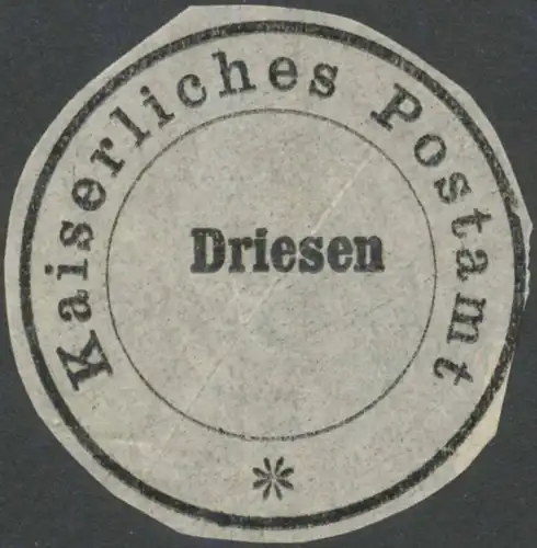K. Postamt Driesen