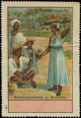 Strassenhandel FruchthÃ¤ndlerin in Brasilien