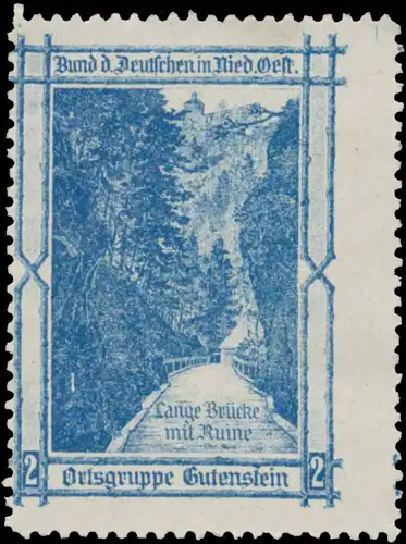 Ortsgruppe Gutenstein - Lange BrÃ¼cke mit Ruine
