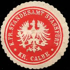 KÃ¶niglich Preussische Standesamt Stassfurt - Kreis Calbe