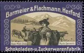 Alpen-Milch-Schokolade Marke Sennerin