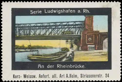 An der RheinbrÃ¼cke in Ludwigshafen