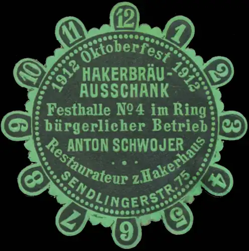 HakerbrÃ¤u-Ausschank Oktoberfest 1912