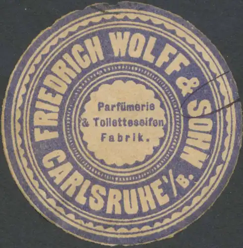 Parfümerie & Toiletteseifen-Fabrik Friedrich Wolff & Sohn