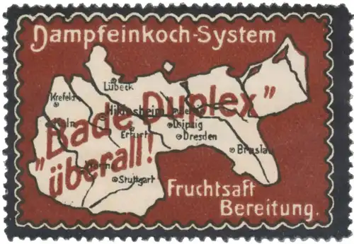 Dampfeinkoch-System Bade-Duplex Ã¼berall
