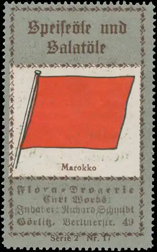 Flagge Marokko