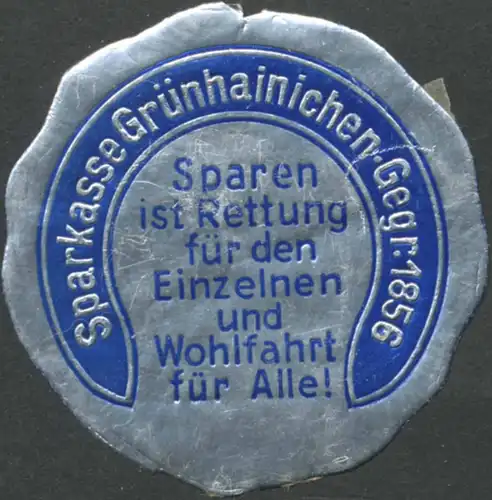 Sparen ist Rettung fÃ¼r den Einzelnen und Wohlfahrt fÃ¼r Alle