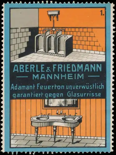 Adamant Feuerton fÃ¼r Waschbecken und Pissoir