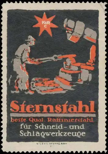 Sternstahl für Schneid- und Schlagwerkzeuge