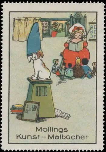 Kinder beim Vorlesen mit Hund