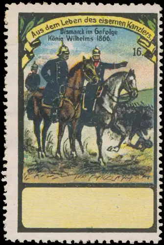 Bismarck im Gefolge König Wilhelms