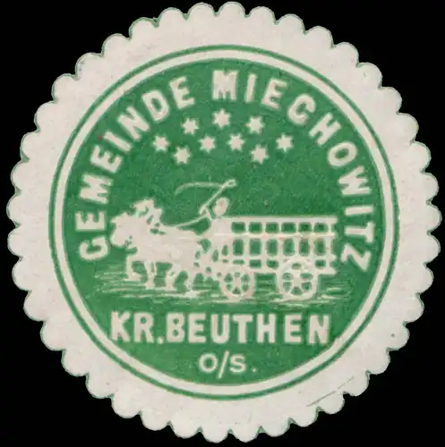 Gemeinde Miechowitz Kreus Beuthen Oberschlesien