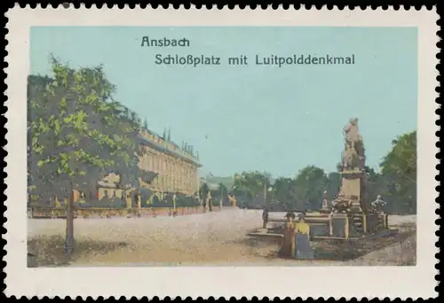 SchloÃplatz mit Luitpolddenkmal