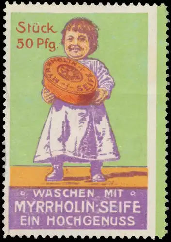 Kind mit Myrrholin Seife