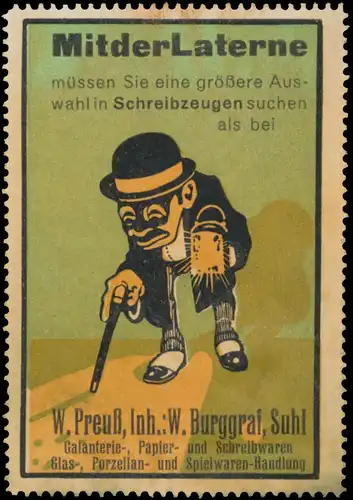 Mit der Laterne mÃ¼ssen Sie eine grÃ¶Ãere Auswahl in Schreibzeugen suchen